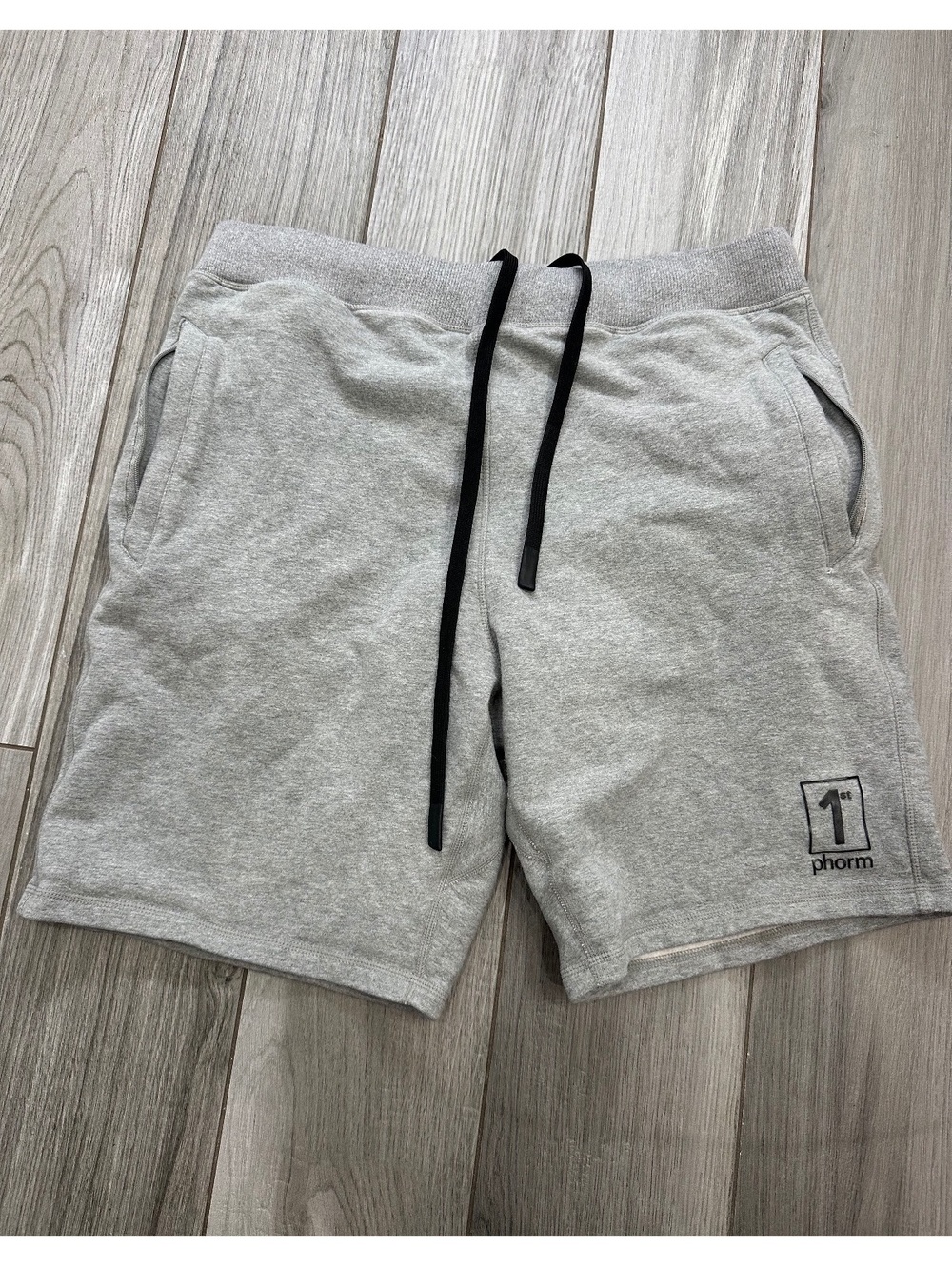 1st Phorm womens Gray Sweat Shorts Size L Cotton Spandex Blend